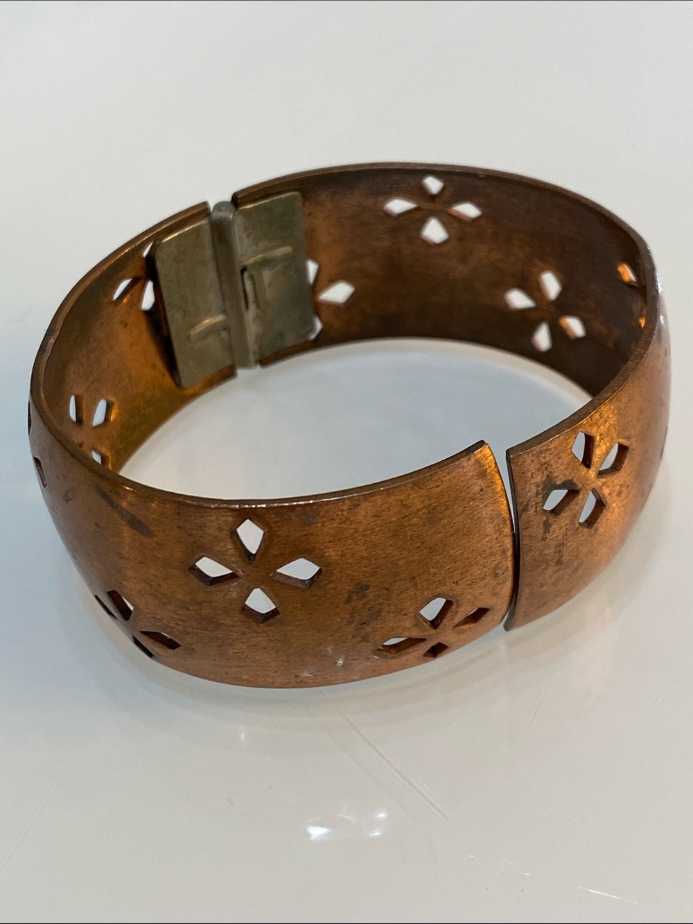 Whiting & Davis copper bracelet bangle
